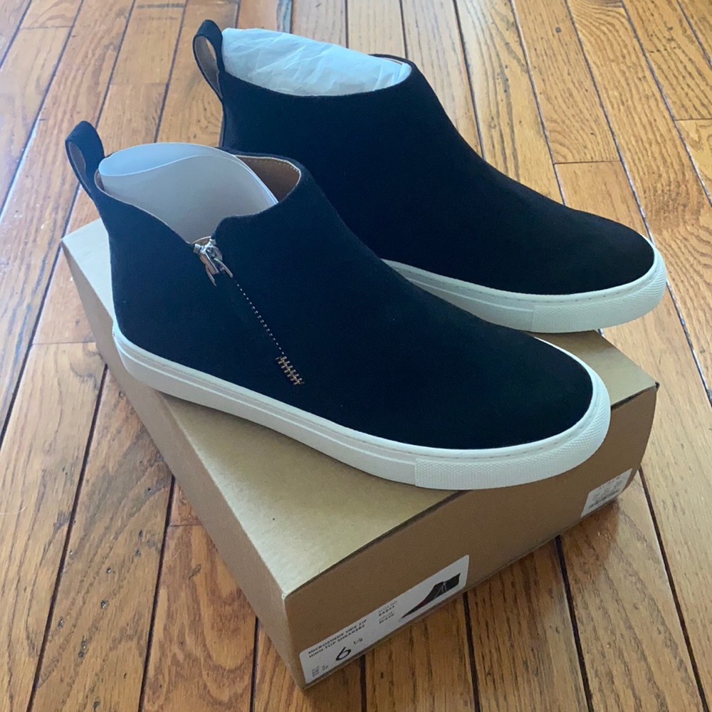 Microswade Side Zip High-Top Sneakers